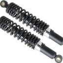 1 Pair 12.5 320mm Motorcycle Universal Rear Shock Absorbers Replacement for Yamaha Kawasaki Suzuki Sportster XL883 1200 Dirt Bike ATV Go Kart Black