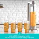 CASABREWS EDGE Soda Streaming Machine, Stainless Steel Sparkling Water Maker with Dual Safety Valves, BPA Free Bottle Soda Maker Carbonates Water, Wine, Juice, Uses 60L CO2 Carbonators (NOT Included).