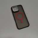 Moupiro for iPhone 16 pro max Case [Compatible with MagSafe][Builtin Stand Phone Case] Full Camera protetction for iPhone 16 pro max Phone Case 6.9 inch,Red