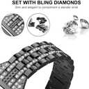 Slim bling Bands Compatible with Google Pixel Watch 4/3 45mm 41mm Watch 2 Watch1 Replacement Wristband Women