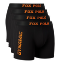 Mens Boxer Briefs 4-Pack Gift Set Cotton Stretch Underwear Comfortable Everyday Fit Soft and Breathable (Large, Blac)