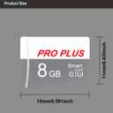2 Pack Memory Card 8GB with Adapter, High Speed TF Card, UHS-I C10 A1 Memory TF Card for Tablet/Mobile Phone/Camera/Car Audio/Game Console (TF183 White Gray 8GB)