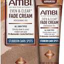 Ambi Even & Clear Advanced Fade Cream, Hydroquinone-free, Hyperpigmentation Treatment, Stubborn Dark Spot Corrector, Results In As Little As 2-3 Weeks, Niacinamide, Licorice Root Extract, PHA, 1 Fl Oz