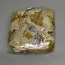 WILLBOND 36 Pieces Christmas Poinsettia Glitter Faux Flowers Christmas Artificial Flowers Tree Ornaments Topper Xmas Decorations(Gold)