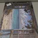 Coastal Beach Window View Wall Art, Ocean Seascape Decor, 24" L x 16" W