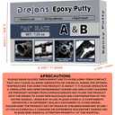 Putty Sculpt Clay Modeling Compound for Sculpting, Modeling, Building, Repairing, Self-Hardening Easily Repairs Metal, Wood, Tile, Ceramics Concrete Black 200g