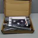 8 FT Indoor Flag Pole and Stand, Heavy Duty Indoor Flag Pole Kit with Weighted & Thickened Base, Eagle Topper, 3x5 FT American Flag, Adjustable Presidential Indoor Flagpole for Office School City Hall