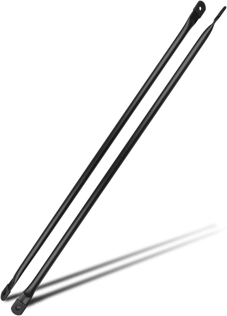Swing Replacement Rods Round Suspension Rod Black Hanging Swing Bars 37" 94cm 90 Degree Angled Ends
