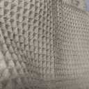 New Microfiber Waffle Bath Towels, 3 Pieces, Oversized, Soft, Absorbent, Fast Drying, Lint Free, Includes Bath, Face and Hand Towels (Beige)