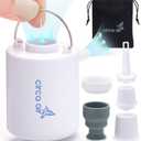 CIRCA AIR Mini Portable Air Pump for Inflatables, Mini Air Pump for Mattress Sleeping Pad, Rechargeable USB Small Air Pump, Travel Vacuum Pump, Tiny Portable Inflator Pump, Pool Float Pump for Toys