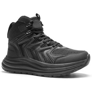 Women's Orthopedic Mid Trekking Hiking Boots: Comfortable Plantar Fasciitis Ankle Support Workout Walking Running Shoes, Orthotic Work Sport Waterproof Trail Sneakers for Feet and Heel Pain Relief Size 39