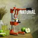 Zulay Kitchen Cast-Iron Orange Juice Squeezer - Heavy-Duty, Easy-to-Clean, Professional Citrus Juicer - Durable Stainless Steel Lemon Squeezer - Sturdy Manual Citrus Press & Orange Squeezer (Orange)