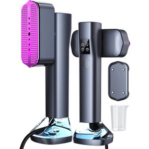 Steamer for Clothes,Portable Handheld Garment Steamer, 200ml Capacity,1000W 15s Fast Heat-UP, Leak-Proof Fabric Quick Wrinkle Remover Ceramic Panel, 2-in-1 Dry & Wet Iron for Home and Travel -Purple