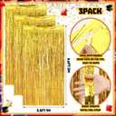 VitalCozy 7pcs Casino Party Decorations Casino Night Party Porch Banners Red Rug Gold Foil Fringe Backdrop Curtains for Las Vegas Poker Dice Birthday Halloween Photo Background Door Entryway Decor