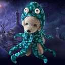 SEIS Dog Octopus Costume Funny Halloween Pet Hat Winter Cat Apparel Puppy Cap Clothes for Cats,  Dogs French Bulldog Chihuahua (S (Neck 11.8"-14.2"/30-36cm))