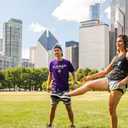 Kickit | The Original Birdie Soccer Trainer | Play Outdoors, Indoors or Backyard, Beach or Tailgate, All Ages Fun & Travel Friendly (Purple)