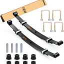 10L0L Golf Cart Heavy Duty Rear 3-Leaf Spring Kit for EZGO TXT Medalist 1995-2013 & MPT 800, HD Leaf Spring with Bushings Sleeves U Bolts, Replace OEM 70247-G01 70474G01 70505G01 603109