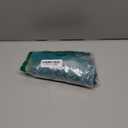 Foxiny Sexy Open Front V Neck Ruffle Sheer Mesh Lace Wireless Babydoll Lingerie Dress with Thong 2 Piece Women See Through Panty Set Chemise Negligee Hook Peacock Green Medium