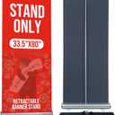 33.5"W x 80"H Retractable Banner Stand  Standard Roll Up Banner Display with Padded Carrying Bag for Trade Show, Exhibition, Store Promotion & Advertising Events 1 Pack (Stand Only)