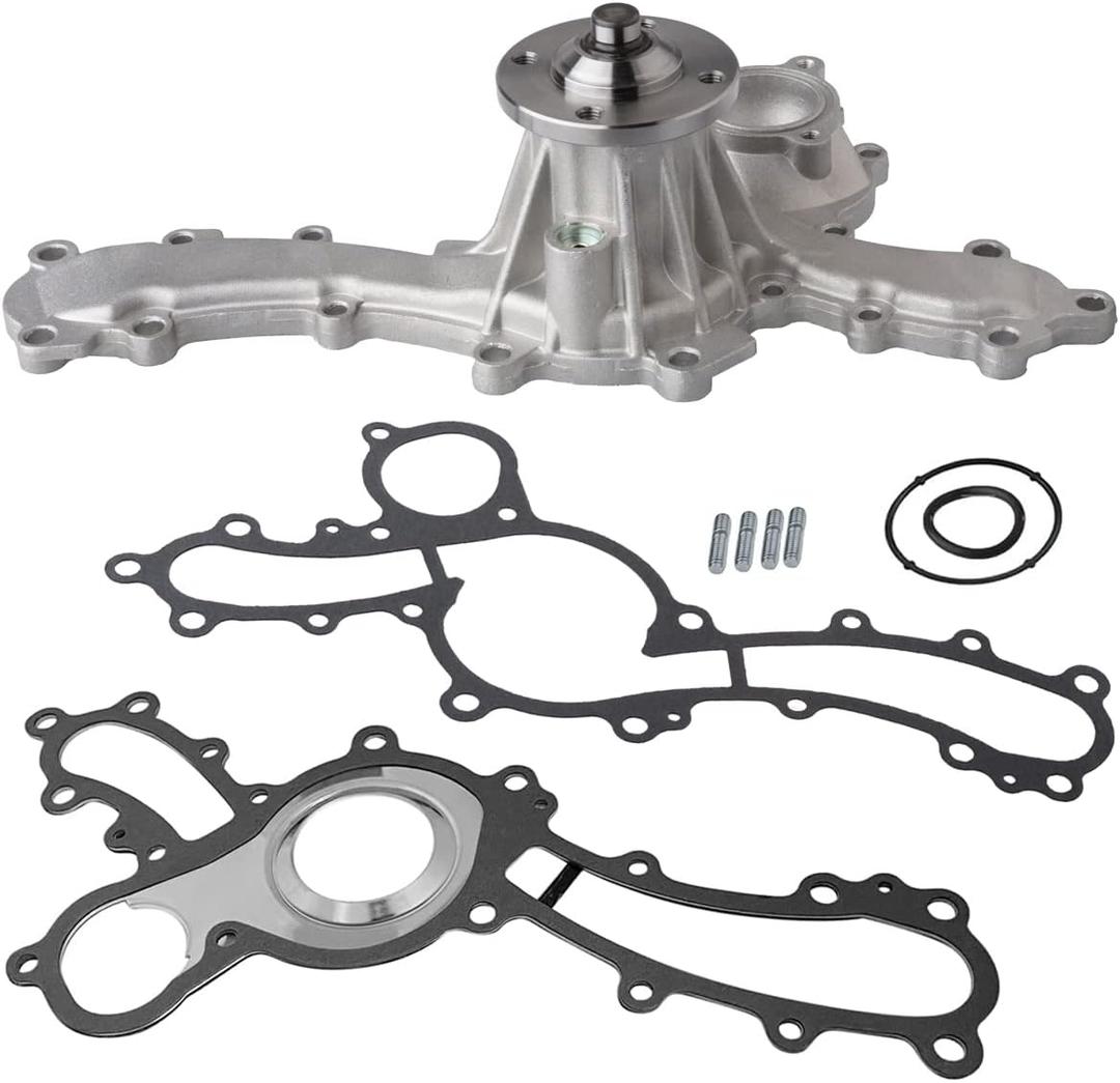 AUQDD AW6037 Professional Water Pump Kit With Gasket Fit For (Engine 4.0L V6 Only) 2005-2011(TO 10/2010) Toyota Tundra /2003-2009 4Runner /2007-2009 FJ Cruiser /2005-2015 Tacoma