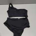 Women's One Piece Swimsuit- One Shoulder Bathing Suit Cutout Tummy Control Swimwear XS