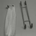 NINETREX Shower Door Hooks,Towel Hooks for Bathrooms Frameless Glass Door,Heavy Duty SUS 304 Stainless Steel Hook for Towels,Squeegee,Loofah,Shaver,Robe,2 Pack,Silver,10Inch (Brushed Nickel)