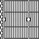Uniflasy Cast Iron Cooking Grates for Dyna glo DGH474CRP DGH483CRP DGF493BNP DGF493PNP-D DGB495SDP DGB495SDP-D DGB493SPB DGB463CNP DGB494SPB 70-01-911 70-02-656 Cooking Grid Replacement Part Kit