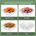 1000 Pcs Disposable Cat Food Bowls Liners Pet Feeding Bowls Paper Liner for Small Dog Cat Plate Feedings Dish Wet Food Feeding Station (White)