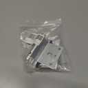 Home Indoor Security Door Lock Anti Theft Hinge Latch Lock Door Reinforcement Lock with 3 Inch Stop Reinforcement Lock Safety Tool 1 Pack Silver