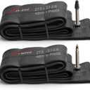Fincci 27.5 x 2.1/2.2/2.3/2.35/2.4/2.5/2.6 Inch Bike Inner Tube  48mm Presta Valve  Butyl Rubber  Fits Mountain & Hybrid Bikes  Pack of 2