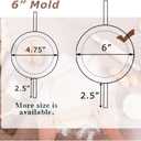 COTEY 6 Inch Empanda Press, Large Stainless Steel Dumpling Maker, 2-in-1 Dough Cutter/Dumpling Mold for Empanada, Dumpling, Ravioli, Pierogi & Hand Pie