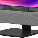 OGUPGX Computer Speakers for Desktop Pc, Monitor Speakers for Laptop,Pc Speakers with Loud Sound,Volume Control Easily Clamps to Monitors(USB-C to USB Adapter Included) (Light Grey)