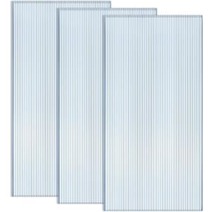 Hotop 3 Pcs Polycarbonate Greenhouse Panels Double Layer Polycarbonate Panels Waterproof UV Protected Sheet Corrugated Plastic Roof Greenhouse Replacement Cover (4' X 2' X 0.24")