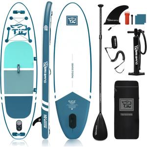 Inflatable Paddle Board with Premium SUP Board Accessories, Allround Paddle Boards for Adults/Kids,Stand Up Paddle Board Defender Collection