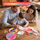 Valentines Day Gifts for Kids, 24 Pack Stationery Toys Gift Classroom Prize with Valentines Day Cards Class Valentines Gifts for Classroom School Boys Girls Party Favors Exchange (Rose)