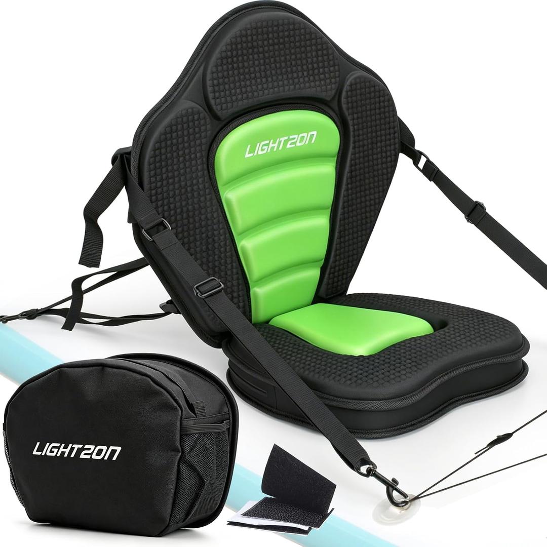 Universal Kayak Seat with 2.75" Extra Thick Cushion, Ergonomic Back Support, 20"*18"*12"