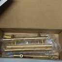 Ravinte Gold Cabinet Handles 5 Pack 3-3/4 Inch Cabinet Pulls Brushed Brass Kitchen Cabinet Handles Modern Drawer Pulls Gold Hardware for Kitchen Cabinet