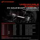 A-Premium CV Axle Shaft Assembly Compatible with Mazda 3 2005-2013, 3 Sport 2009-2013, 5 2006-2010, Automatic Transmission, Front Right Passenger Side