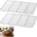 Lounsweer 2 Pcs Cooling Racks, 24L x 16W x 1H Stainless Steel Wire Rack