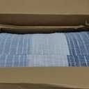 Levtex Home Sand Stripes Blue King/Cal King Comforter Set (106x94in) with 2 Pillowcases (36x20in) - Woven Jacquard Stripe - Blue, Grey, White - Cotton King Size Comforter Set - Soft Pre-Washed