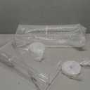 2 Pcs Adjustable Label Dispenser Sticker Roll Holder Sticker Dispenser Clear Label Roll Holder Acrylic Tape Decal Container Organizer Tape Stand for Office Home Desktop (12 Disks)