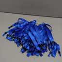 100 Colored, Lightweight Disposable Wristbands - Concert, Club & Event Entrance (Blue)