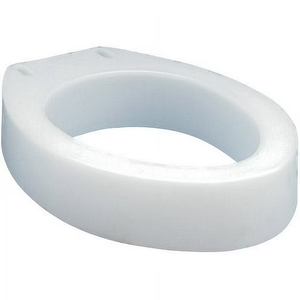 Carex Raised Toilet Seat Elevator with Easy Installation, Adds 3.5 in Height, White, 300 lb Limit