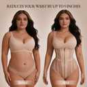 Mesh Corset Waist Trainer for Women Shapewear for Women Tummy Control Compression Bodysuit Waist Cincher (M)