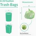 Reli. Biodegradable 6-10 Gallon Trash Bags | 150 Count | ASTM D6954 | Green | Eco-Friendly | Oxobiodegradable Under Certain Conditions (See Product Description)