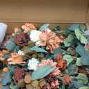 Ling's moment 17.5" Tall Standing Artificial Flowers Arrangements 4pcs Fall Wedding Aisle Runner Chair Decorations Sunset Terracotta Centerpieces Ceremony Reception Rose Floral Party Outdoor