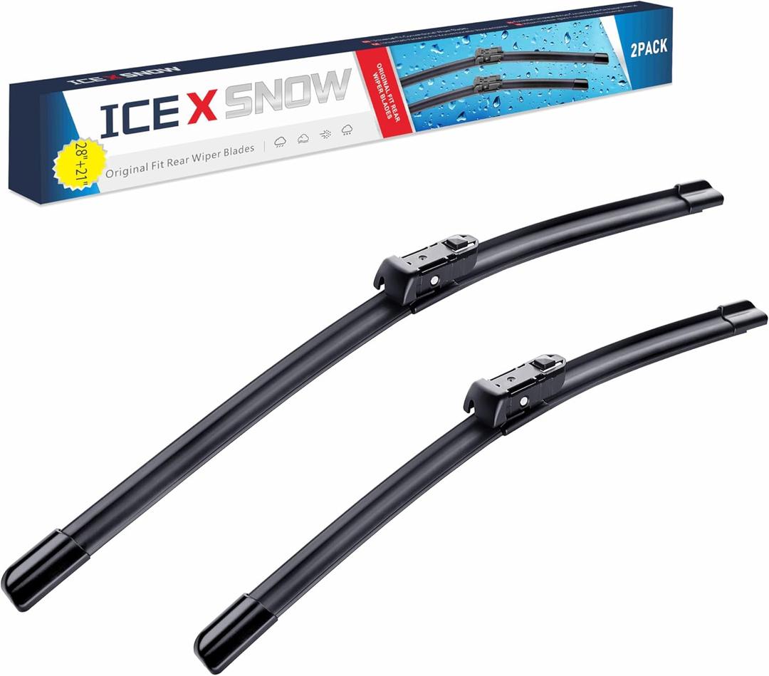ICEXSNOW 28"+21" Windshield Wiper Blades Replacement for 2015-2023 Ford Transit-150 /Transit-250/Transit-350/Transit-350 HD Automotive Replacement Windshield Wiper Blades,Top Lock