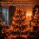 Year-Round Cozy Glow, 50Ft Outdoor Flickering Flame String Lights with 25 E12 Vintage Bulbs, Heavy-Duty, Weatherproof & Dimmable for Patio, Backyard, Bistro, and Farmhouse Decor