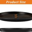 Eccliy 10 Packs 18 Inch Plastic Large Plant Saucers Heavy Duty Planter Trays Jumbo Flower Pot Saucers Plastic Water Trays for Indoors and Outdoors