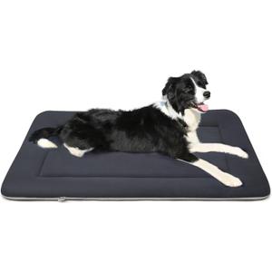 Magic Dog Bed - Soft Crate Pad Mat for Medium/Large Dogs, 36 Inch Machine Washable Kennel Pad with Non-Slip Bottom, Dark Gray (36.0"L x 23.0"W x 1.2"Th)